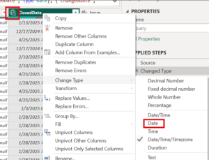 Converting to Date data type
